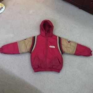 Kids NFL 49ers Winter Puffer Coat